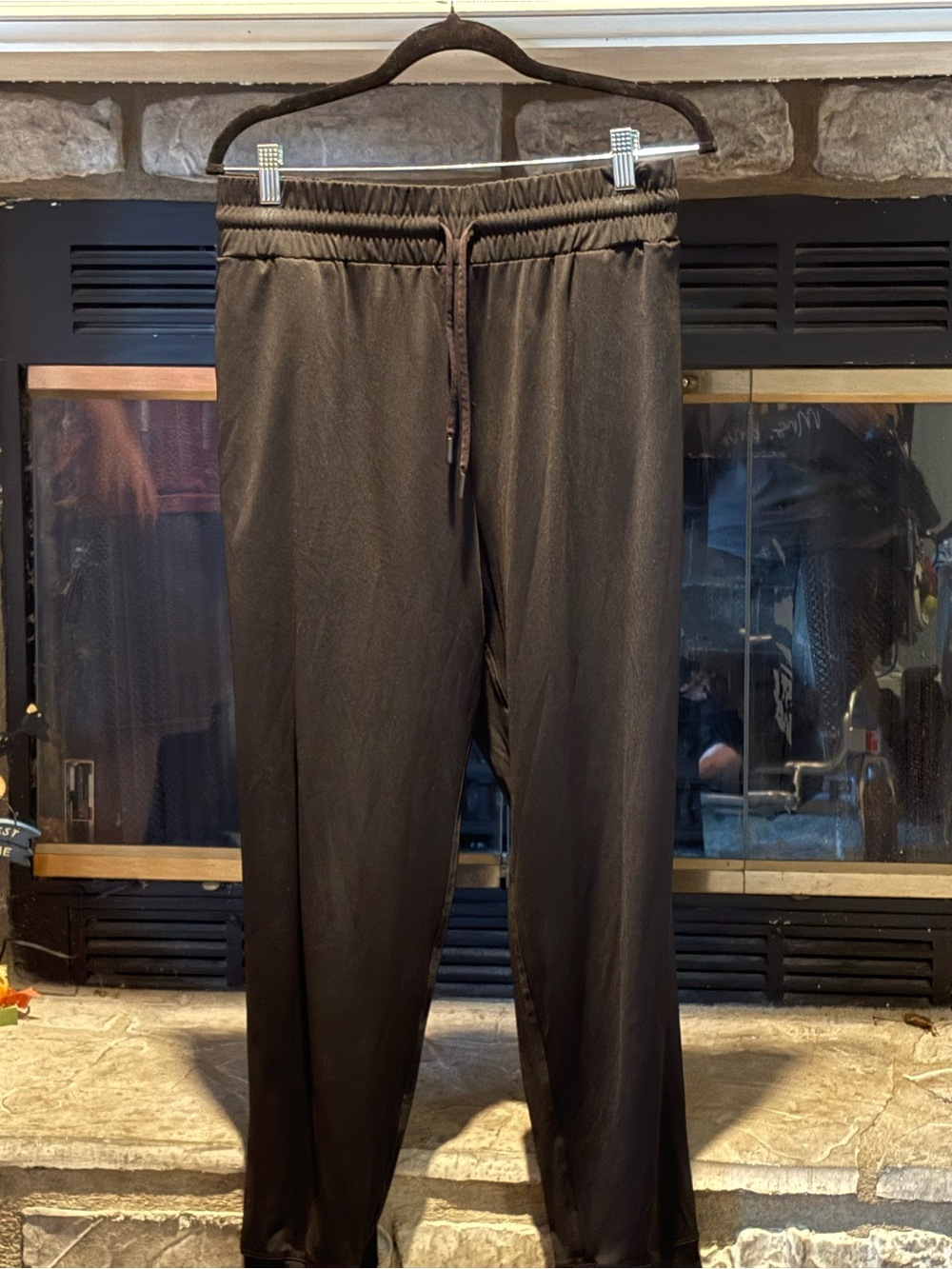 Women's Black Drawstring Track Pants